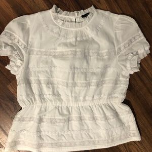 J. Crew Daisy Chain Peplum Top